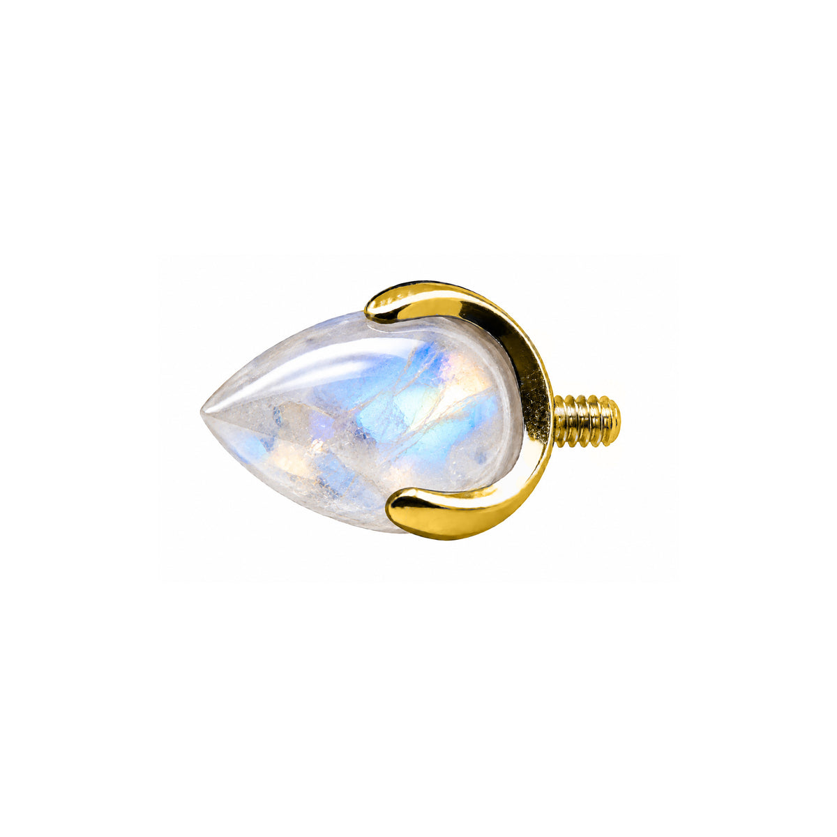 Rainbow Moonstone Bullet 14g (1.6mm)