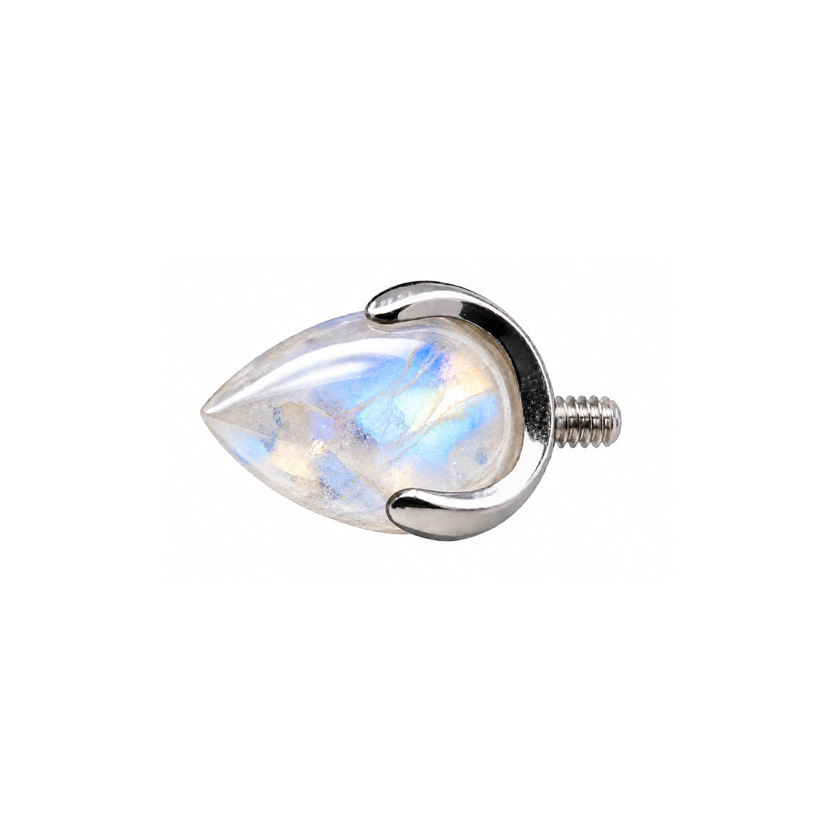 Rainbow Moonstone Bullet 14g (1.6mm)
