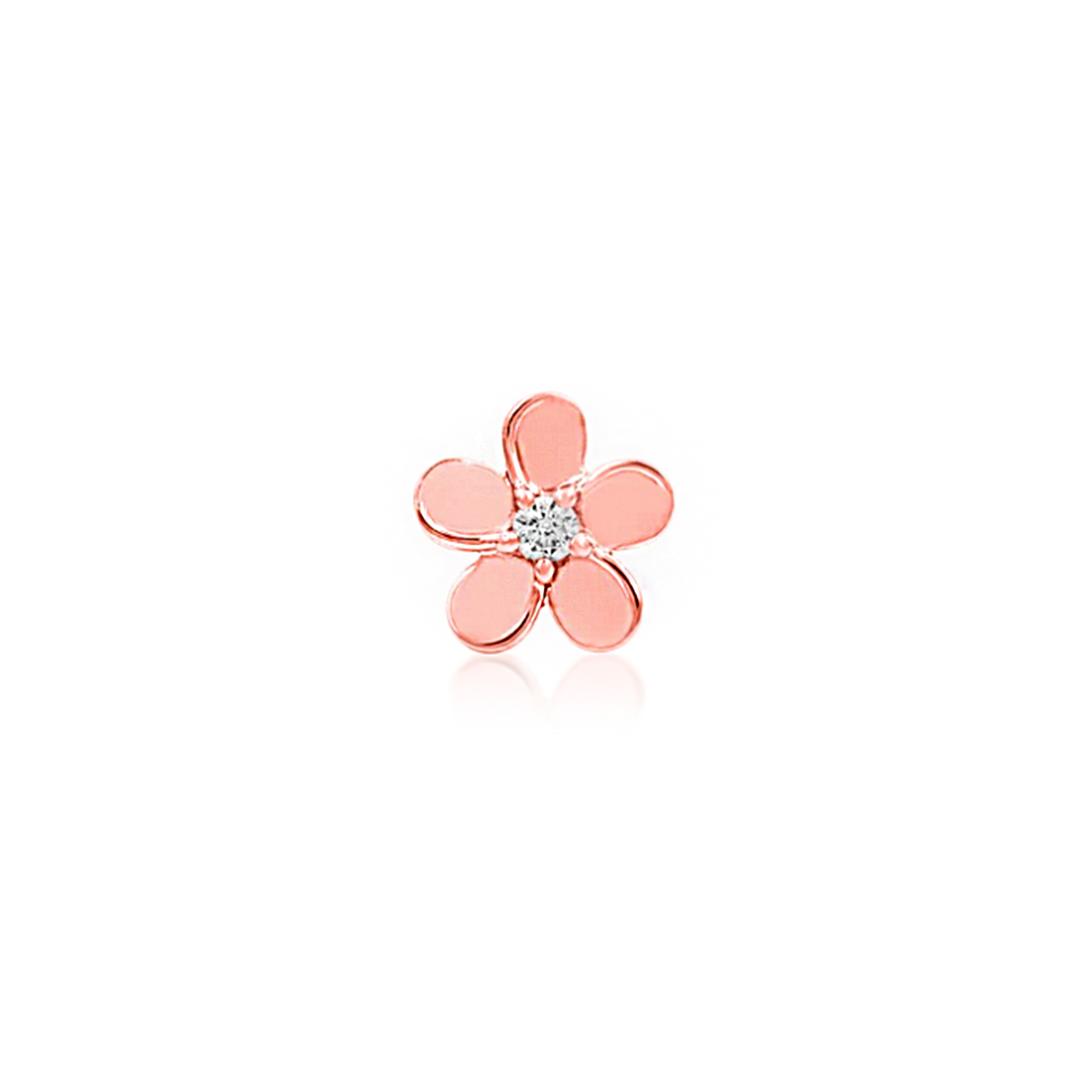 Rose Gold CZ Flower