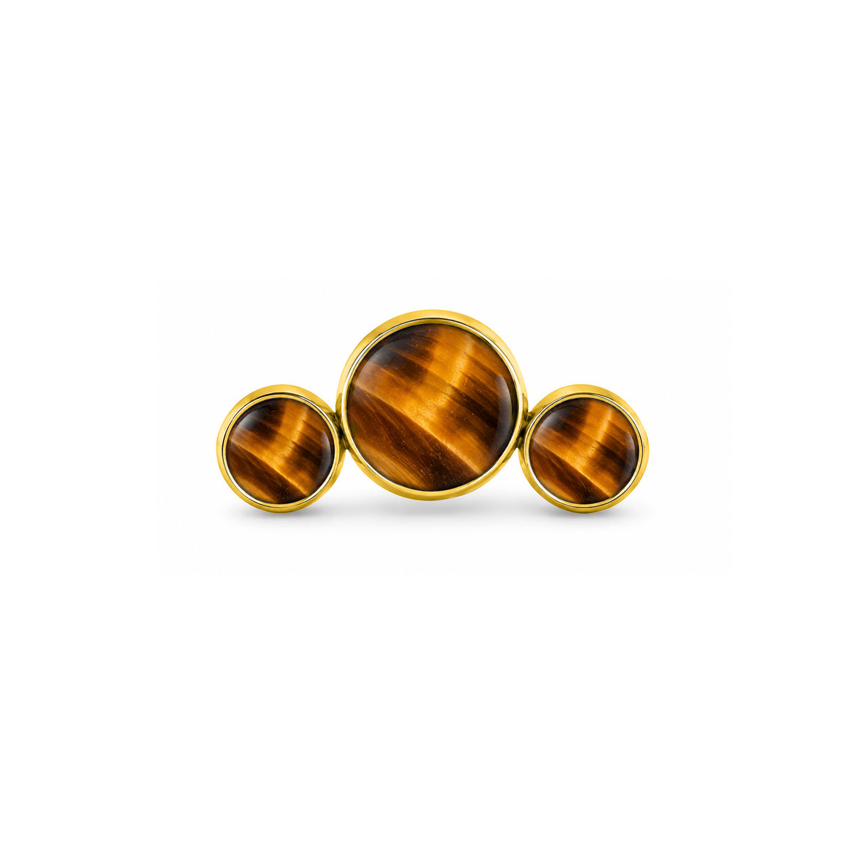 Tiger's Eye 3 Bezel Cluster