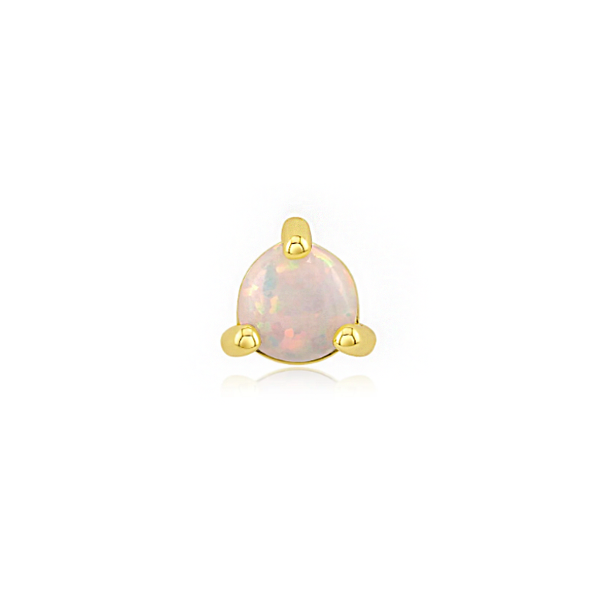 3 Prong White Opal