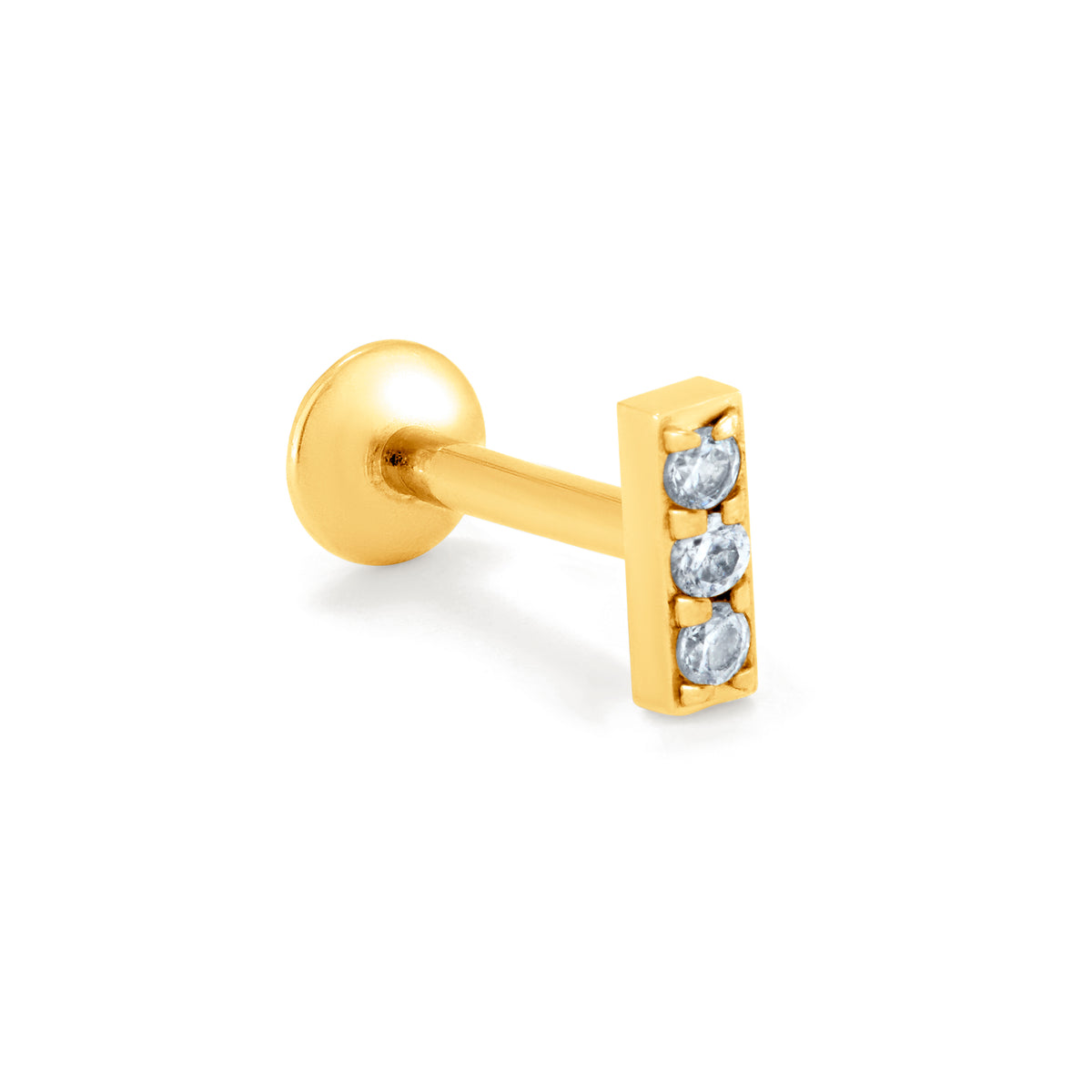 GEMMED BAR IN GOLD