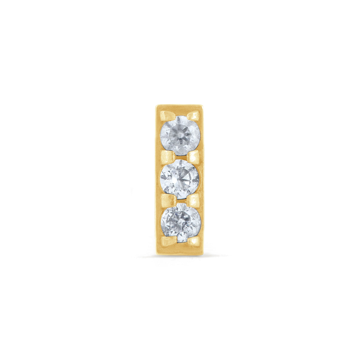 GEMMED BAR IN GOLD