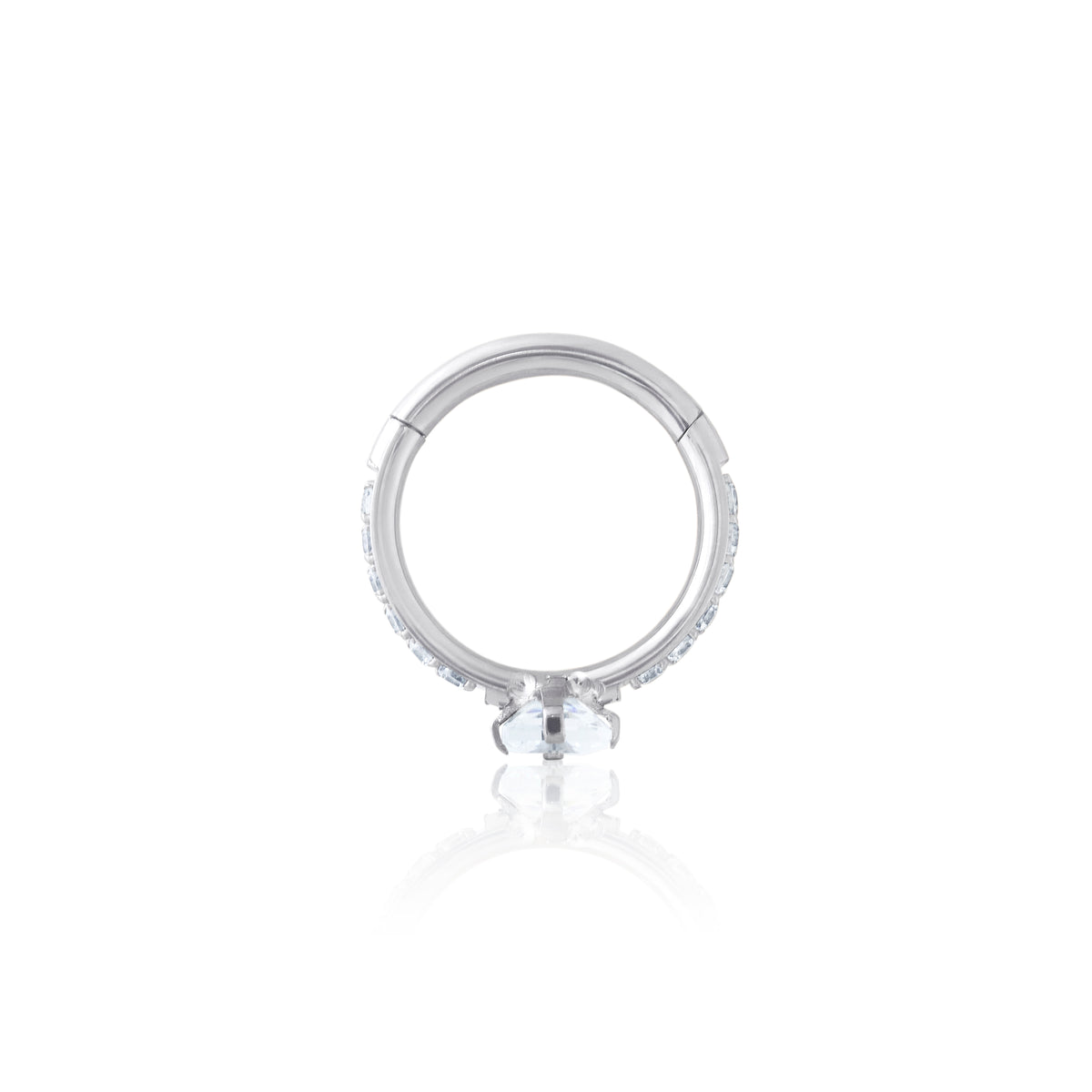 Bianca CZ Clicker in Silver