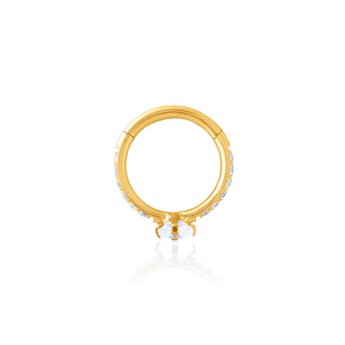 Bianca CZ Clicker in Gold