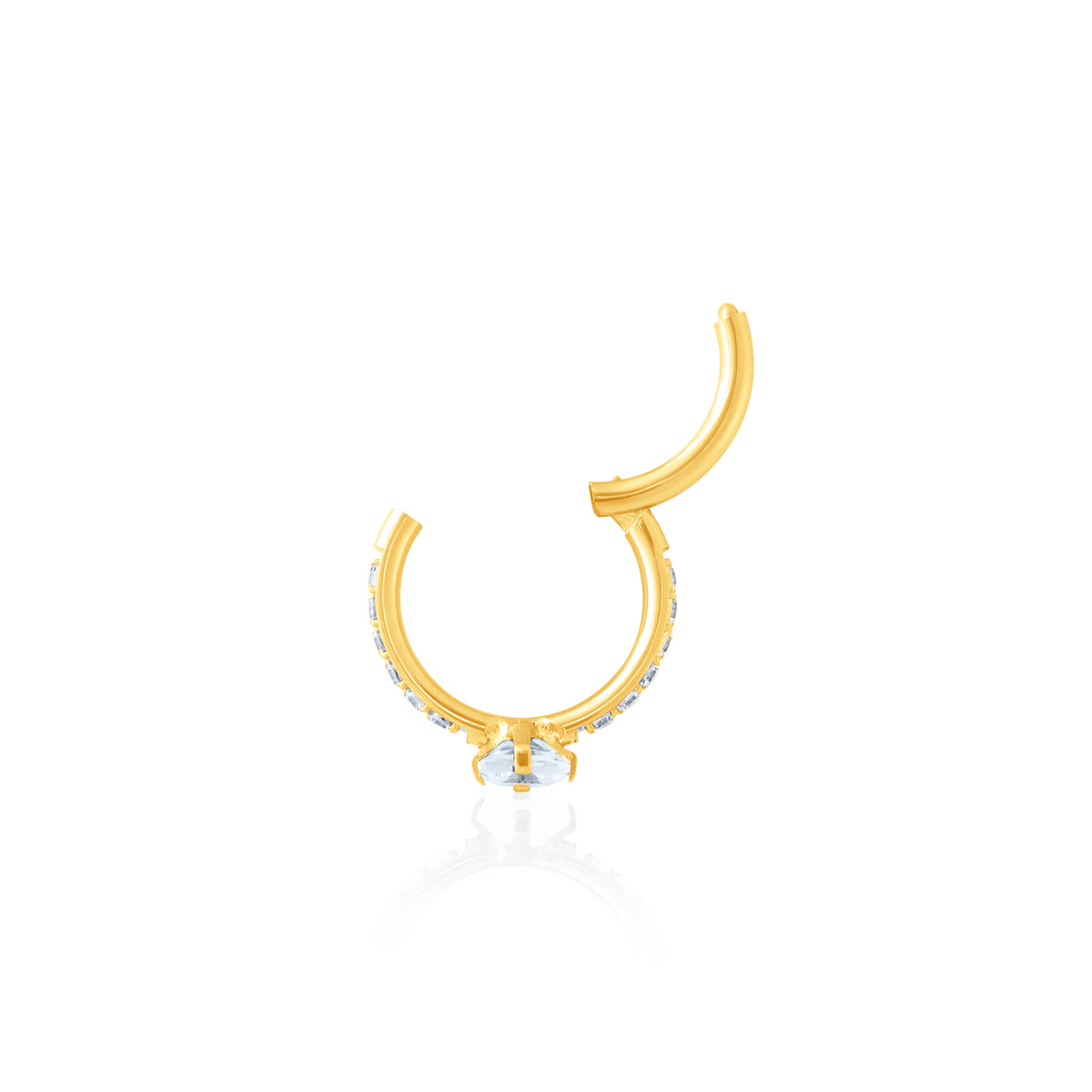 Bianca CZ Clicker in Gold