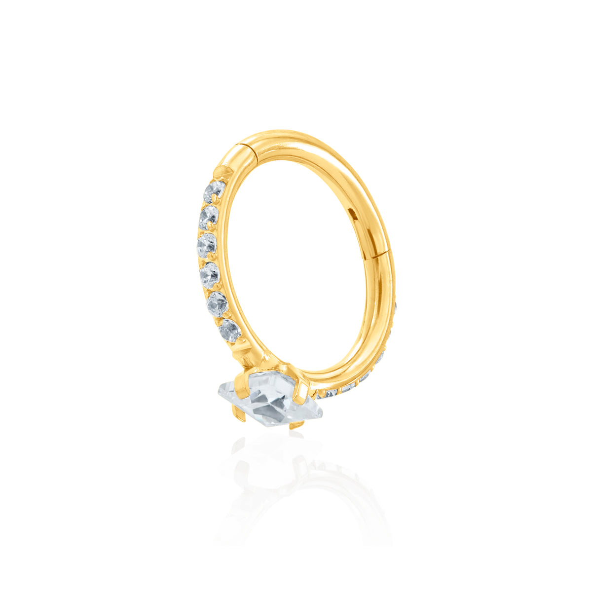 BIANCA CZ CLICKER IN GOLD